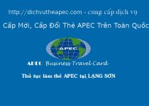 Dịch vụ làm thẻ Apec tại Lạng Sơn