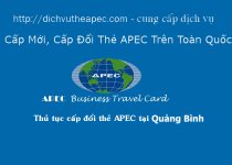 Thủ tục làm thẻ Apec tại Quảng Ninh